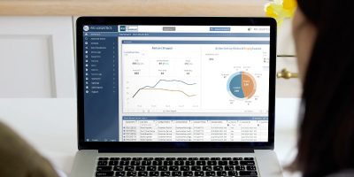 RSI Logistics 信誉极速赛车168开奖官网开奖视频' rail software rail TMS, Rail Command, displayed on a laptop screen.